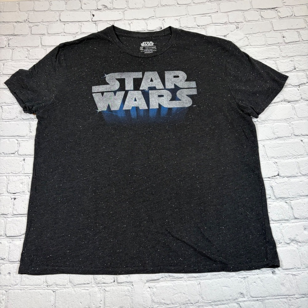 Star Wars Fifth Sun Mens XL Charcoal Gray Heather Graphic T-Shirt Logo Tee